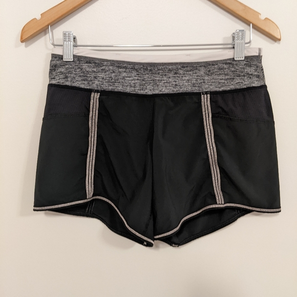 Lululemon Run The Fastest Short Black/Heathered Black/Pink Mist 4 - Picture 3 of 16